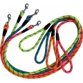 Dog & Co Economy Rope Lead With Trigger Mixed Neon Colours 10mm X 120cm Hem & Boo
